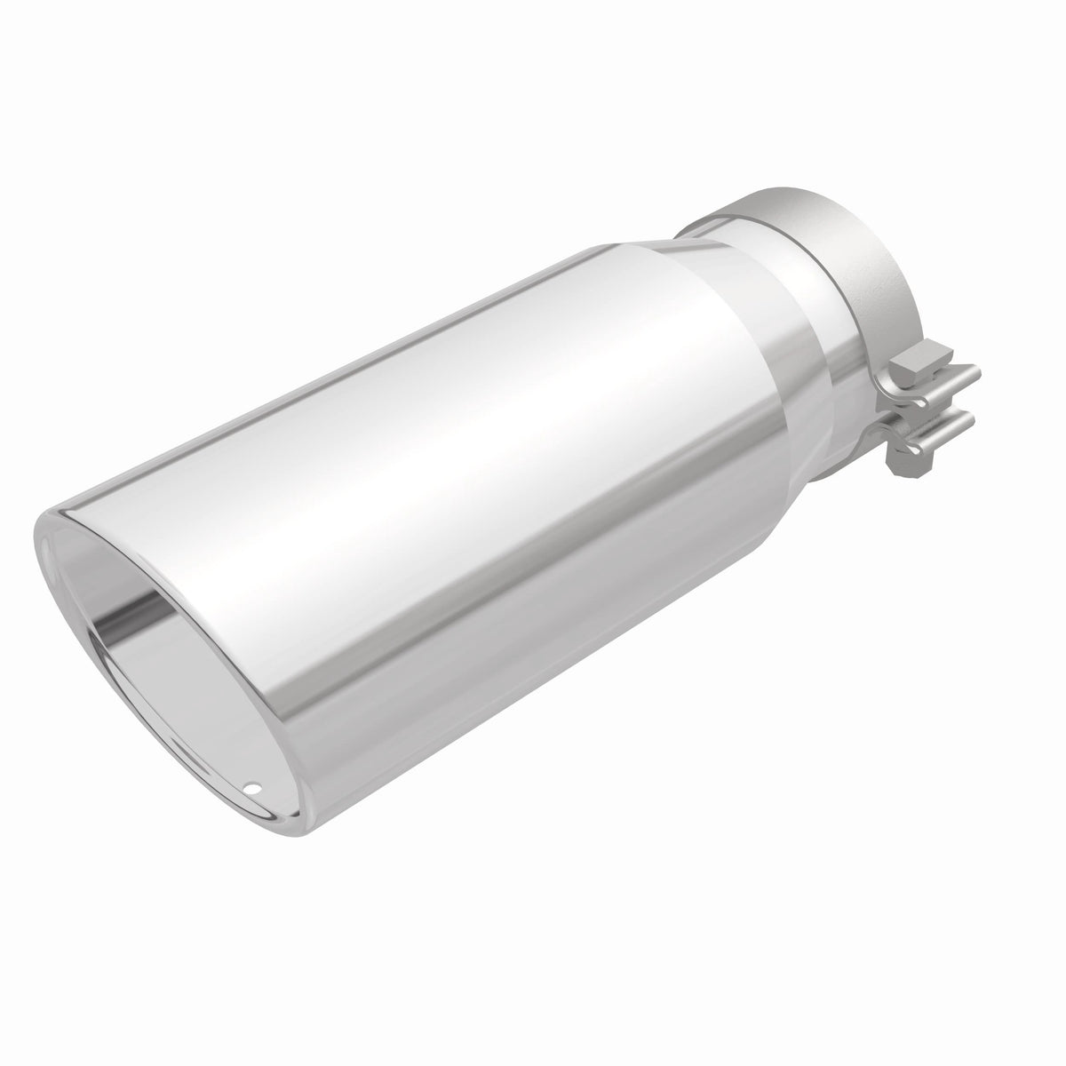 Polished stainless steel exhaust tail pipe tip from MagnaFlow Exhaust Products part number 35214