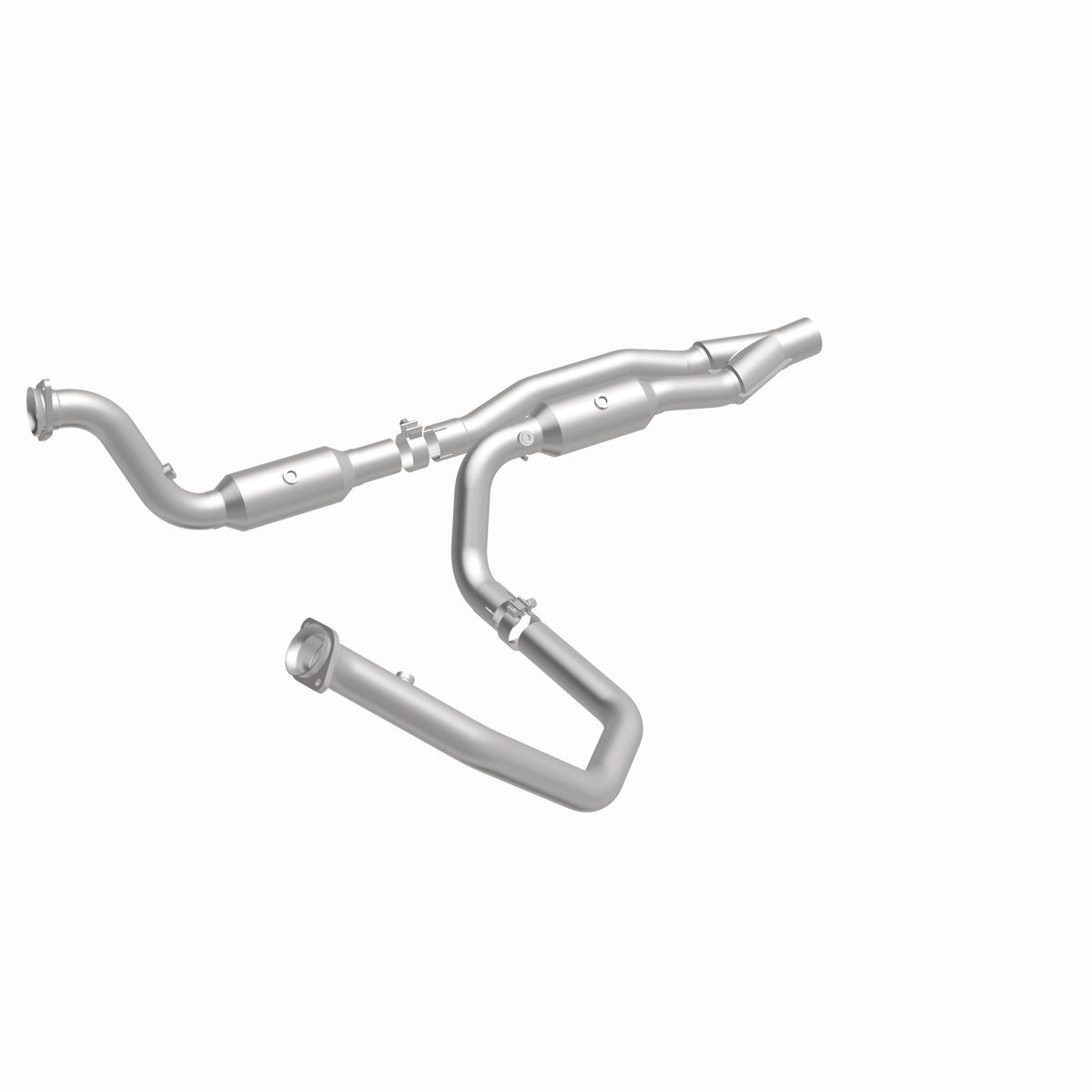 Stainless stainless steel catalytic converter from MagnaFlow Exhaust Products part number 5551457