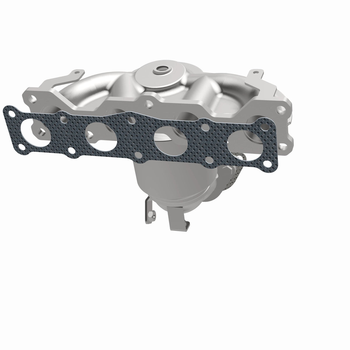 Uncoated stainless steel catalytic converter with integrated exhaust manifold from MagnaFlow Exhaust Products part number 5531774