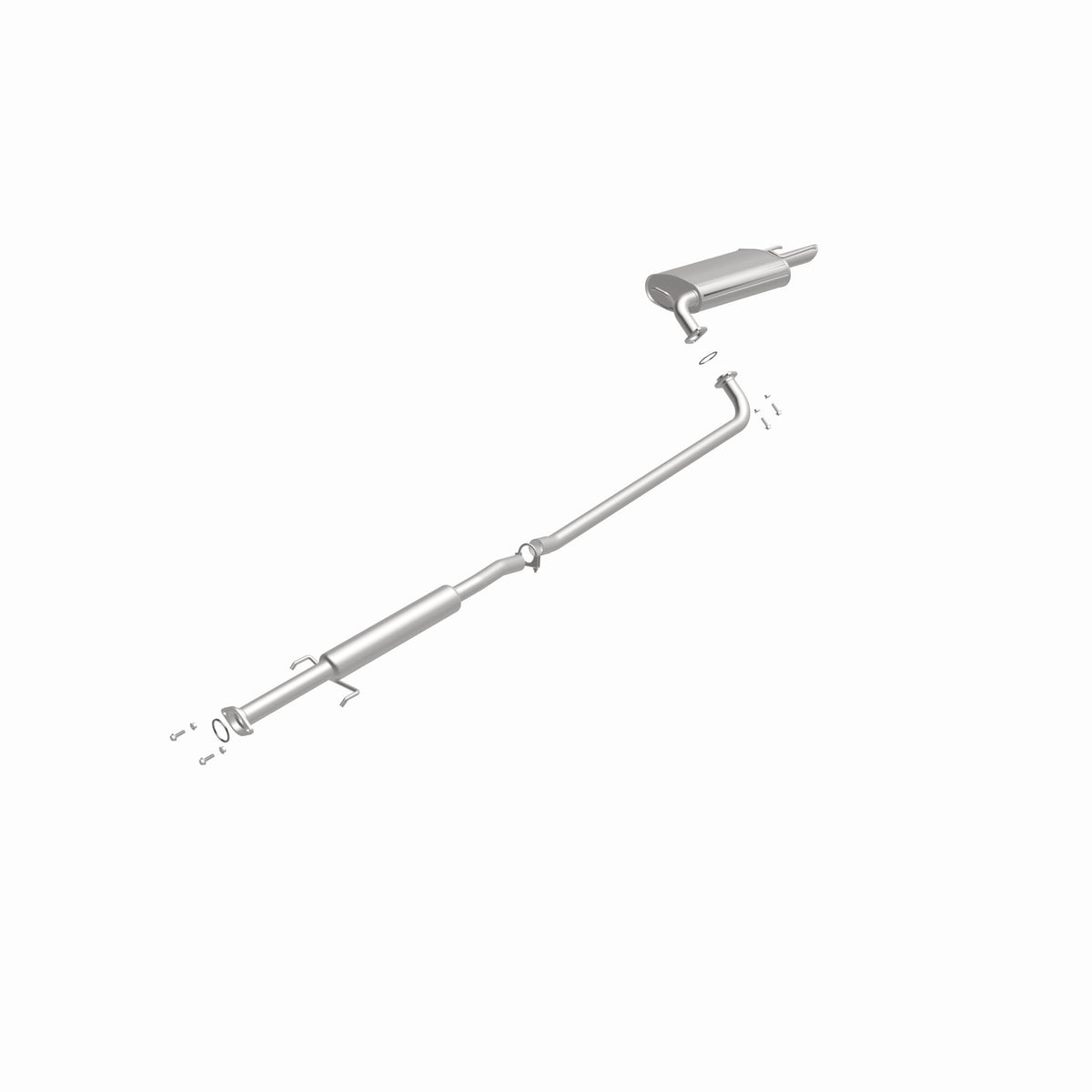 Satin exhaust system kit from BRExhaust part number 106-0274