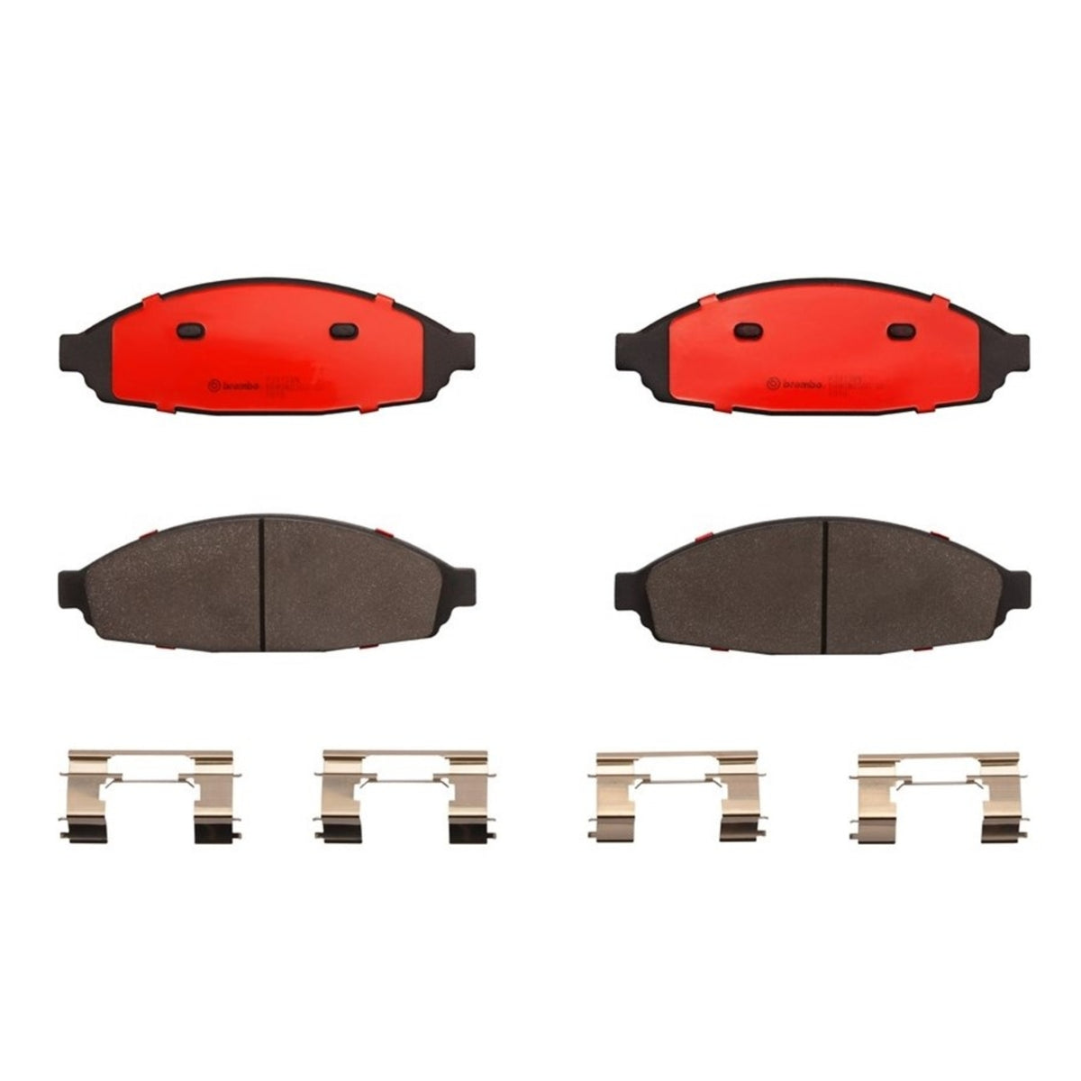 Disc Brake Pad Set with mounting hardware from Brembo part number P24128N