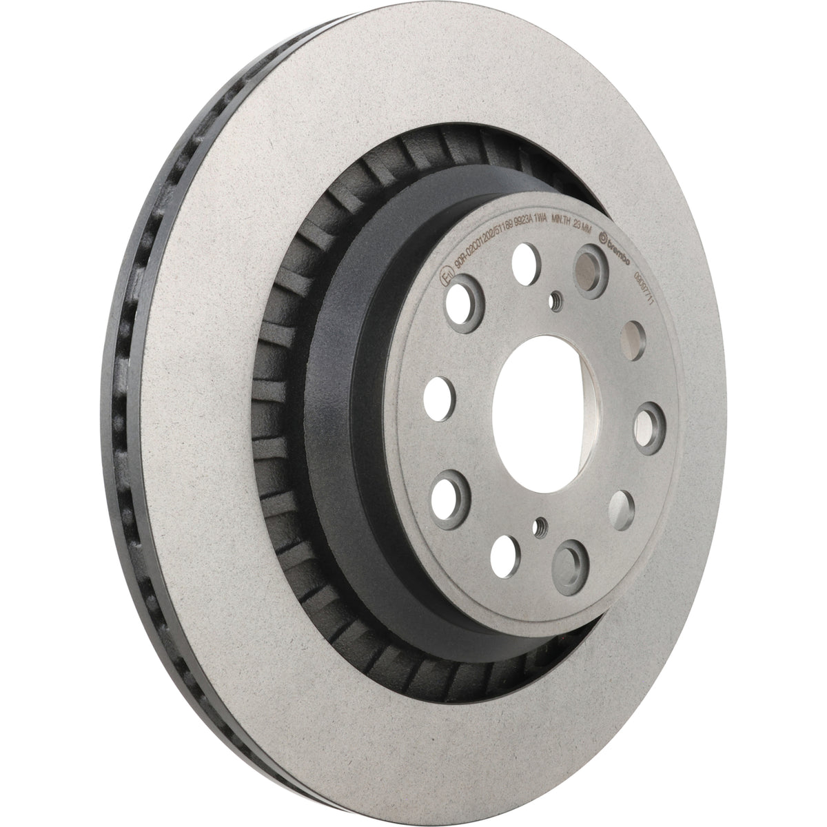 Gray cast iron disc brake rotor from Brembo part number 09.D977.11