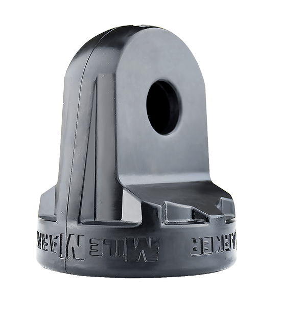 Black rubber winch shackle from Mile Marker part number 60-12166