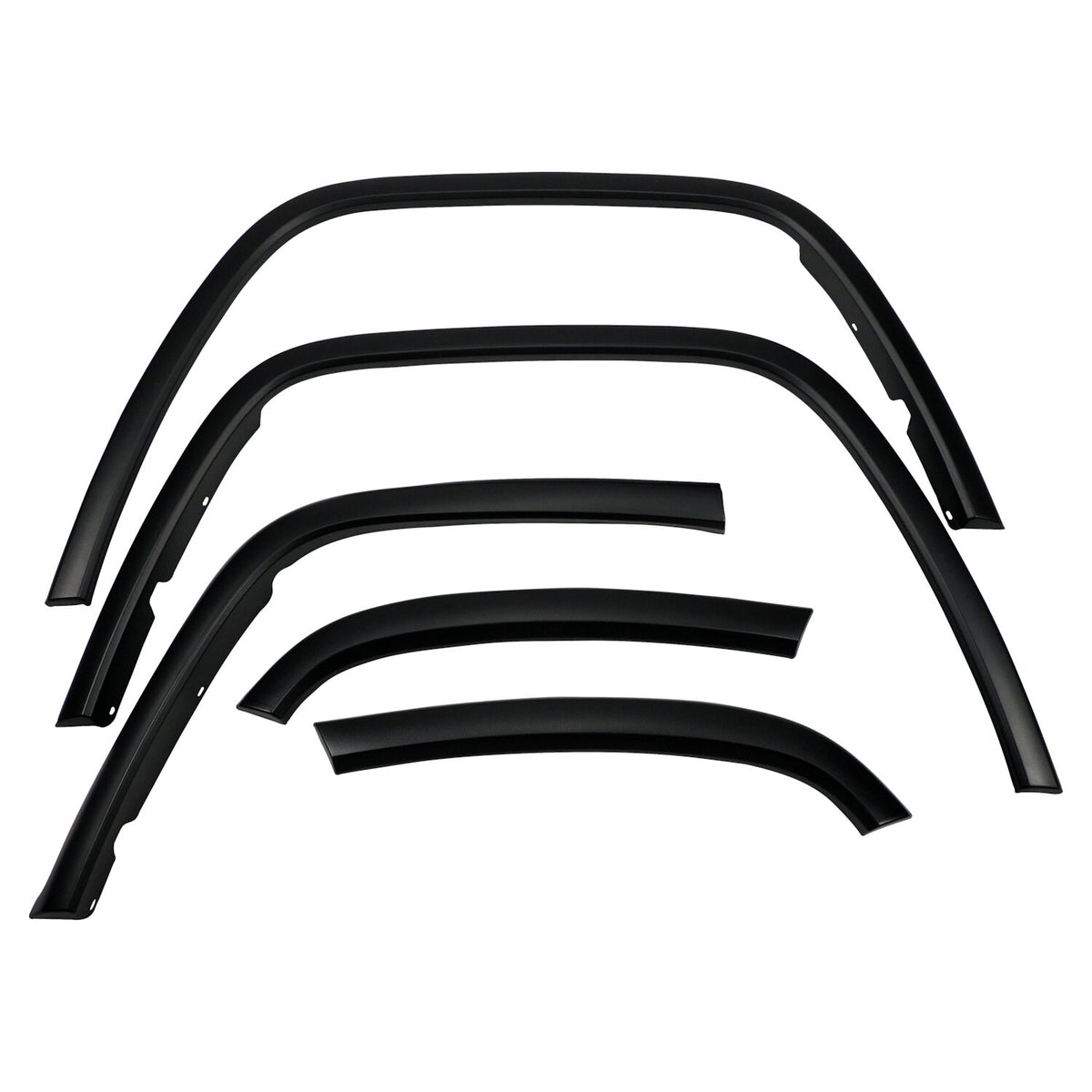 Black fender flare set from Crown Automotive Jeep Replacement part number 1MPK