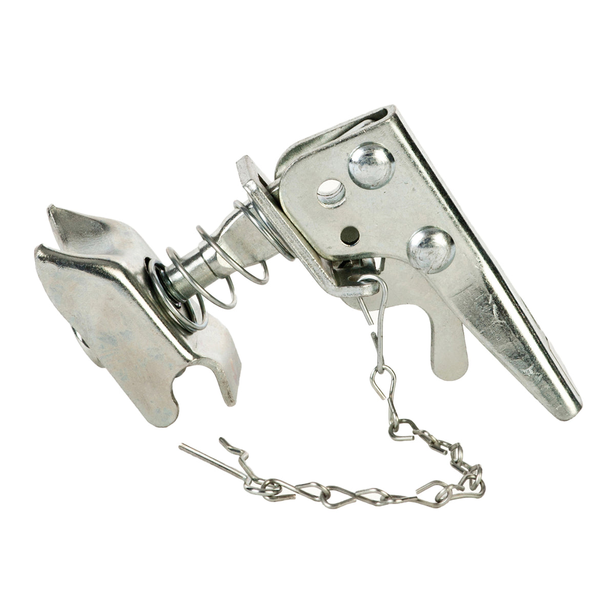 Silver steel trailer coupler from Husky Towing part number 87084