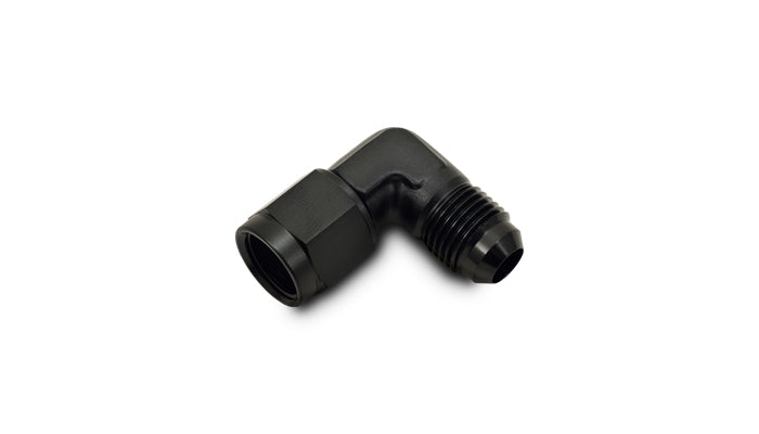 Black anodized 6061 aluminum an fitting from Vibrant Performance part number 10782