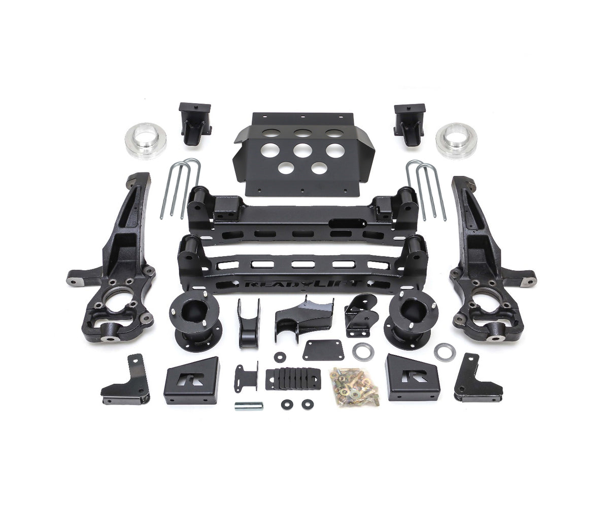 Black steel suspension lift kit from ReadyLift part number 44-35400
