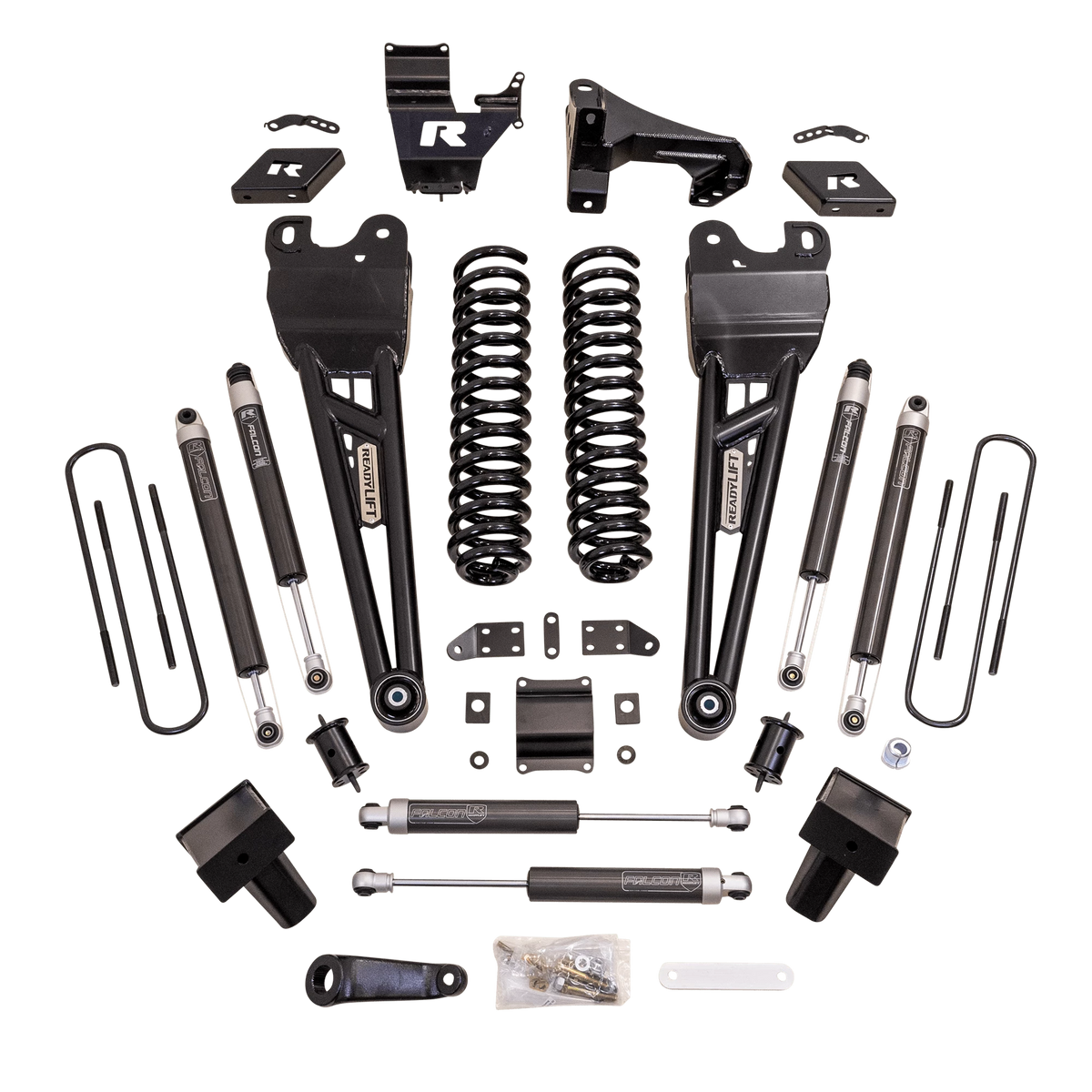 Black brake hydraulic hose kit from ReadyLift part number 49-23621