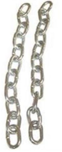 Silver zinc plated carbon steel trailer hitch safety chain from Husky Towing part number 30698