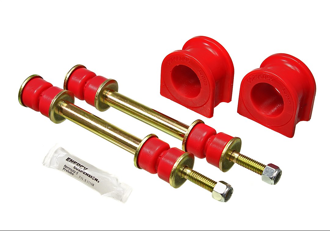 Red polyurethane suspension stabilizer bar bushing kit from Energy Suspension part number 3.5235R