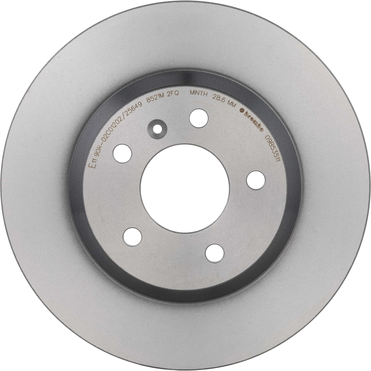 Gray cast iron disc brake rotor from Brembo part number 09.B535.11