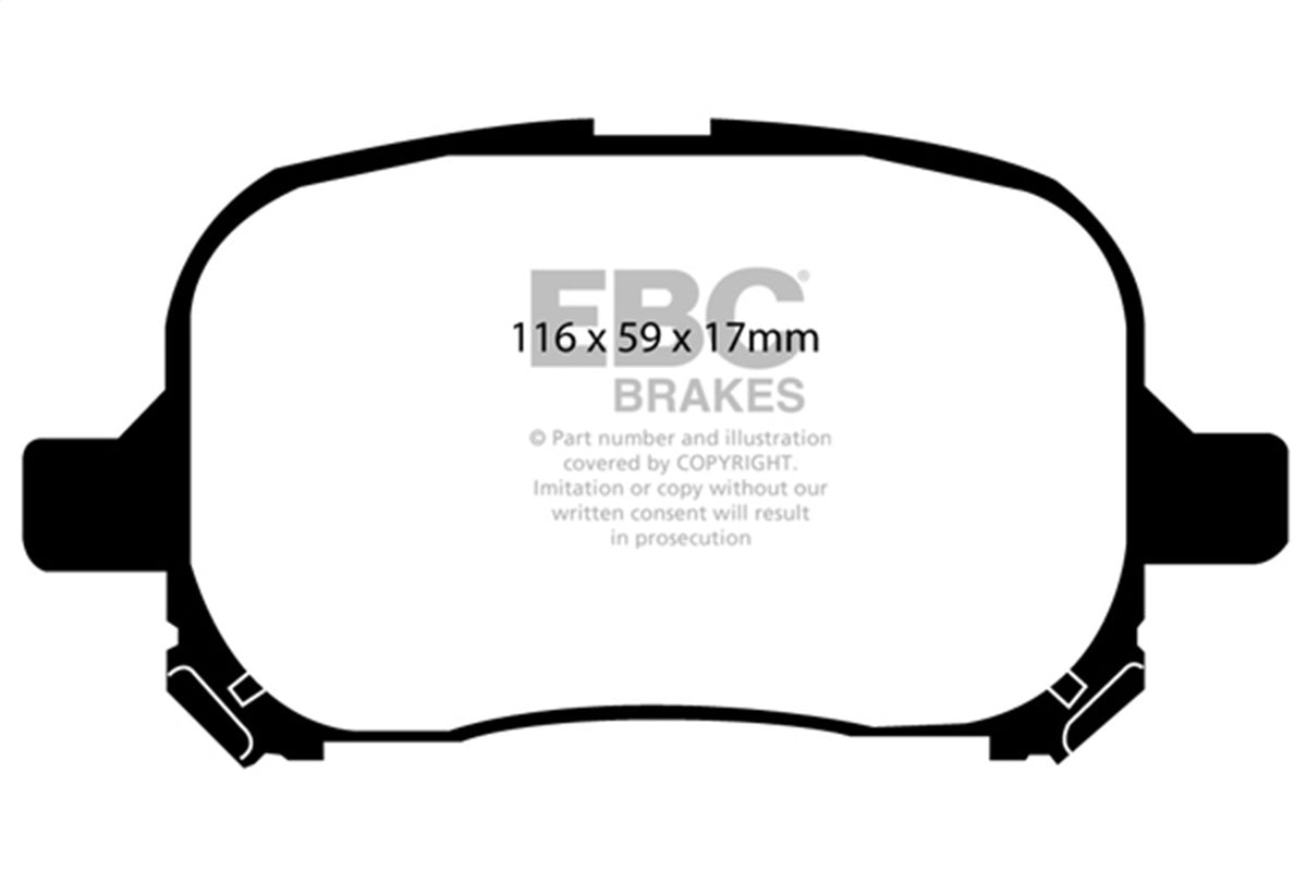 Disc Brake Pad Set from EBC Brakes part number UD707