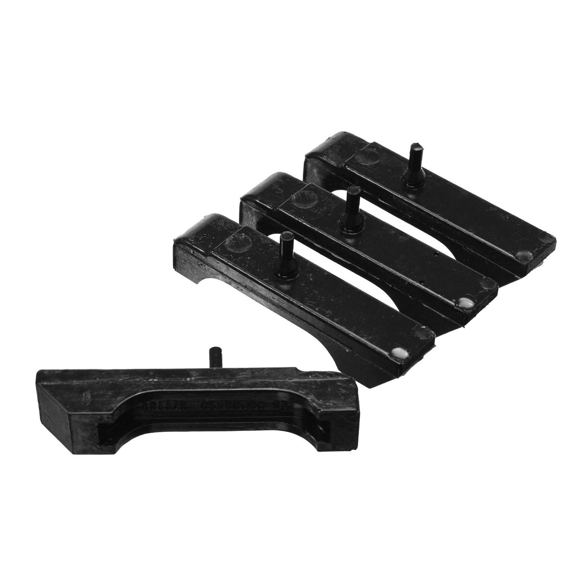 Black polyurethane radiator insulator from Energy Suspension part number 3.6117G