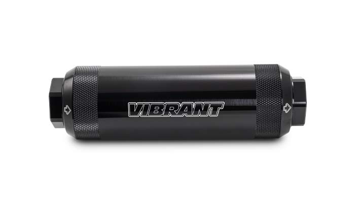 6061 aluminum fuel filter from Vibrant Performance part number 16285