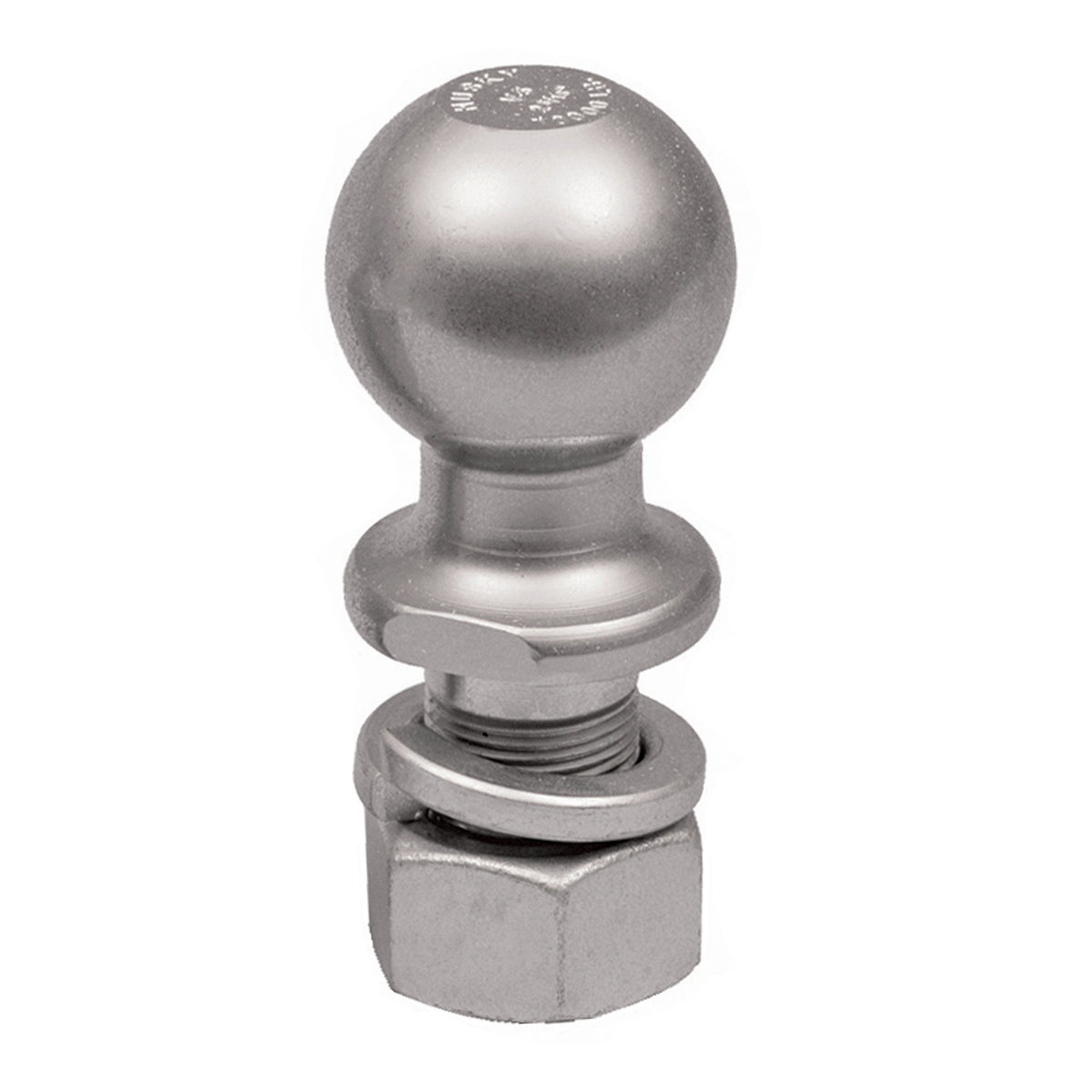 Silver bare steel trailer hitch ball from Husky Towing part number 30255