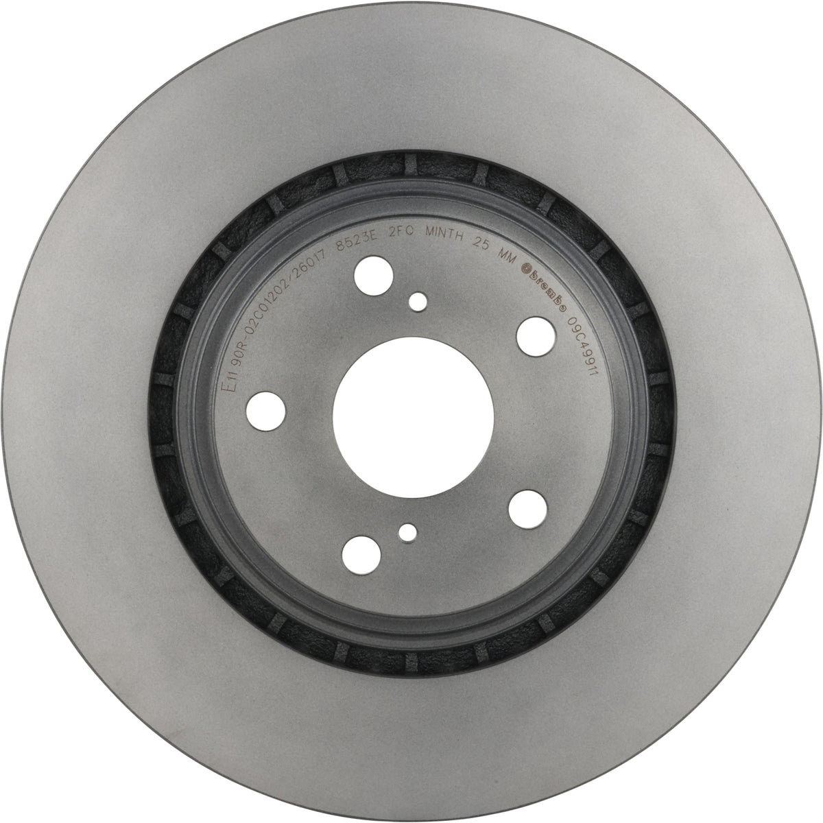 Gray cast iron disc brake rotor from Brembo part number 09.C499.11