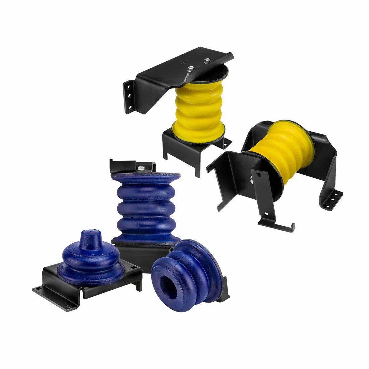 Blue / yellow air suspension helper spring kit from SuperSprings part number K-10-001