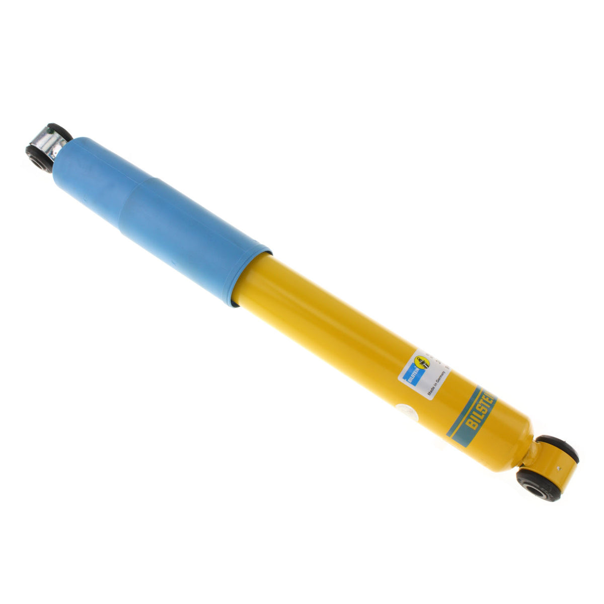 Yellow paint suspension shock absorber from Bilstein part number 24-010269