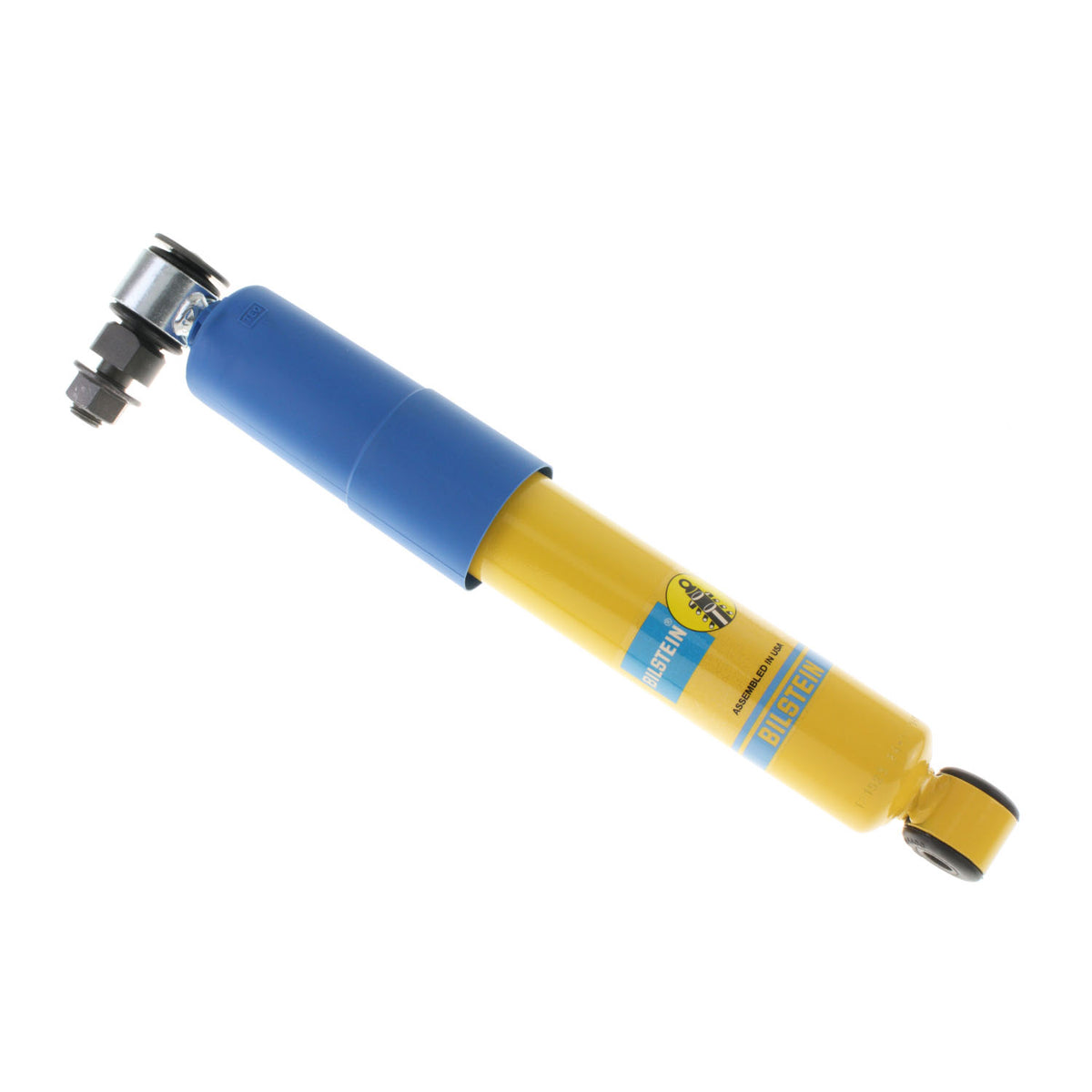 Yellow paint suspension shock absorber from Bilstein part number 24-192941