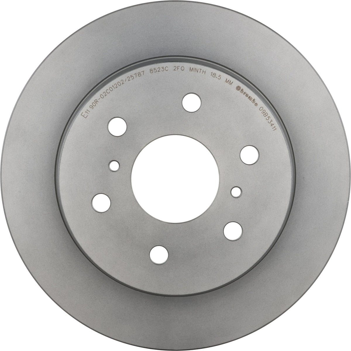 Gray cast iron disc brake rotor from Brembo part number 09.B534.11