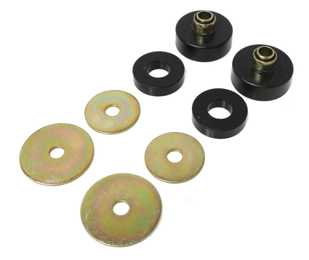 Black polyurethane body mount set from Energy Suspension part number 9.4101G