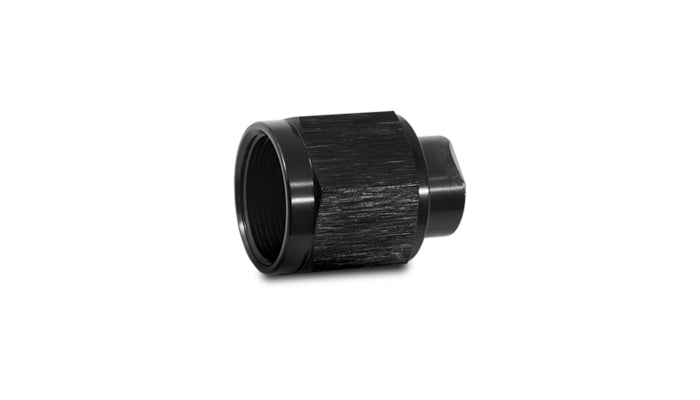 Black anodized 6061 aluminum universal cap cover from Vibrant Performance part number 10453