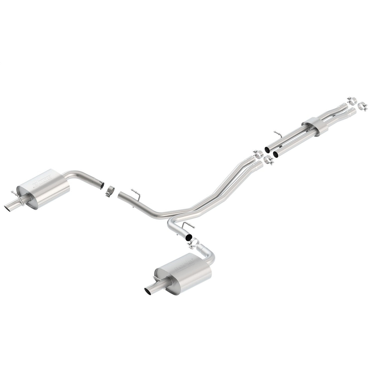 T-304 stainless steel exhaust system kit from Borla part number 140659