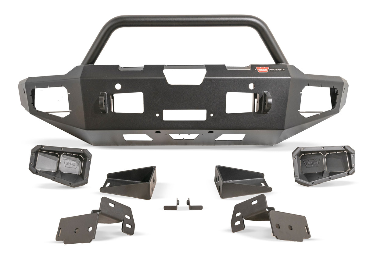 Black winch bumper from Warn part number 110955