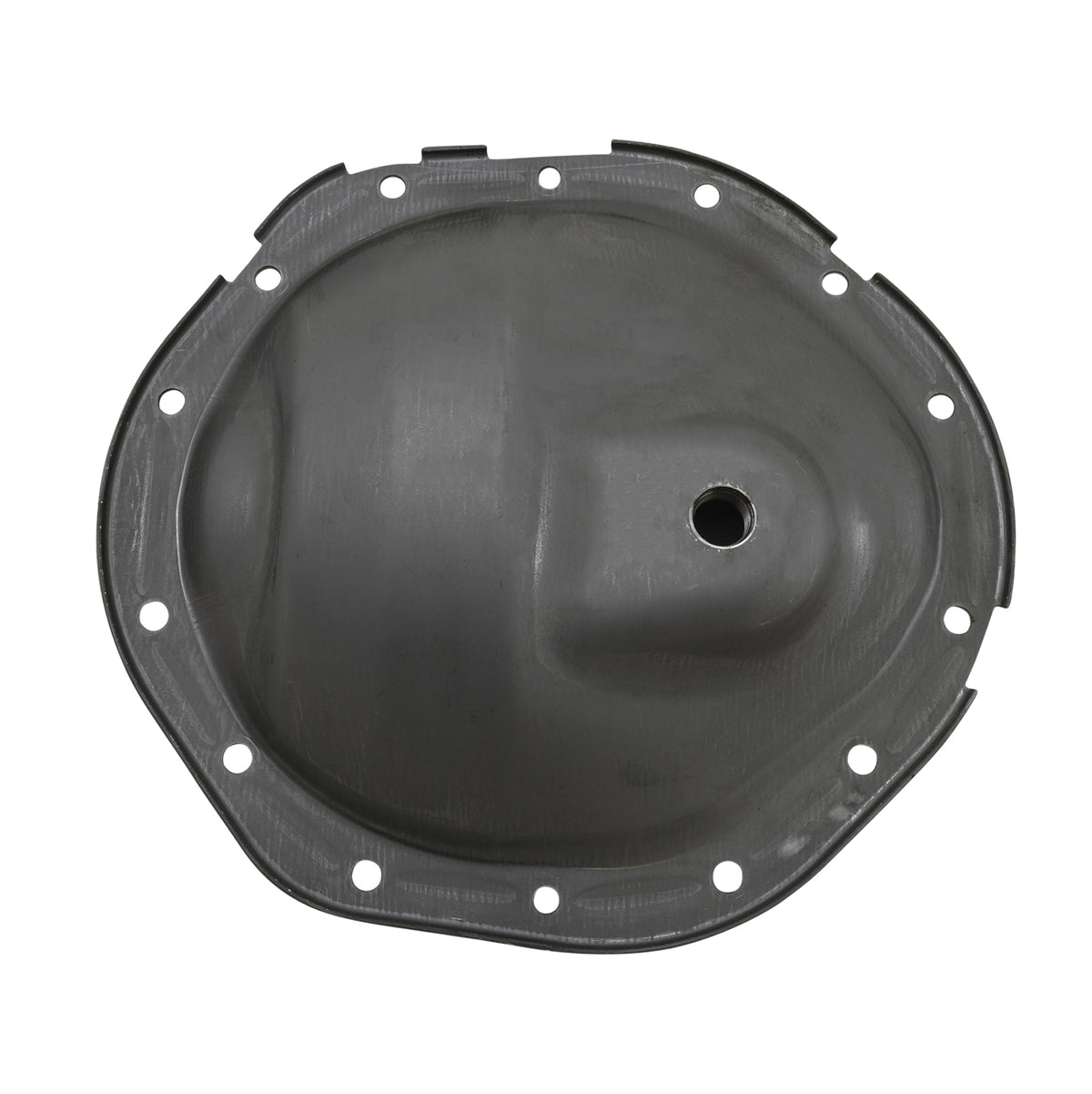 Unpainted steel differential cover from Yukon Gear and Axle part number YP C5-GM9.5