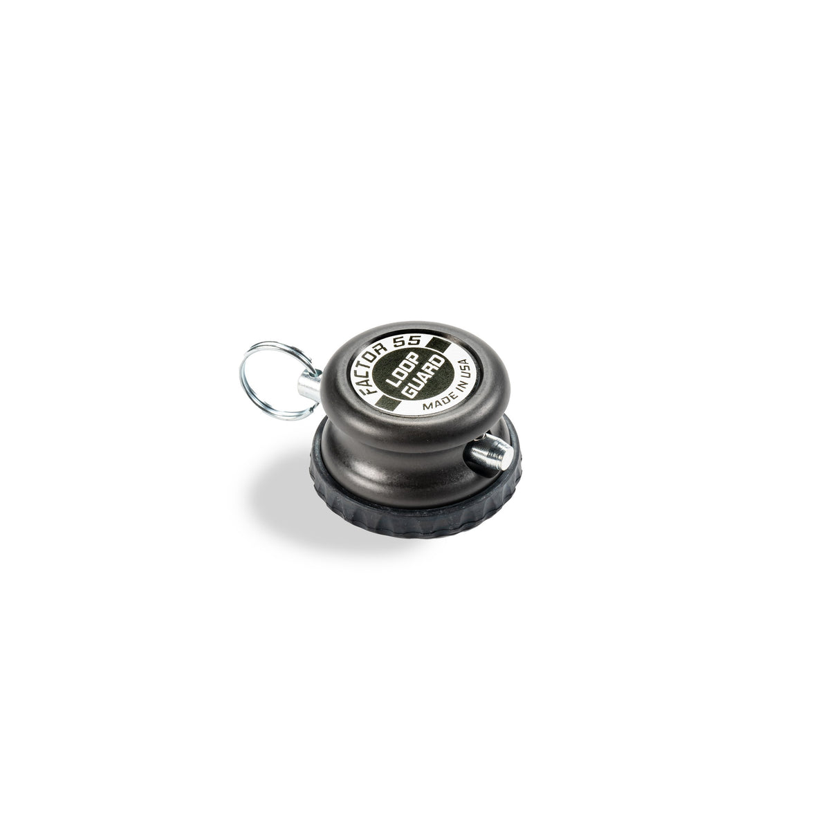 Gray hard anodized 6061 aluminum winch rope end protector from Factor 55 part number 00445-06