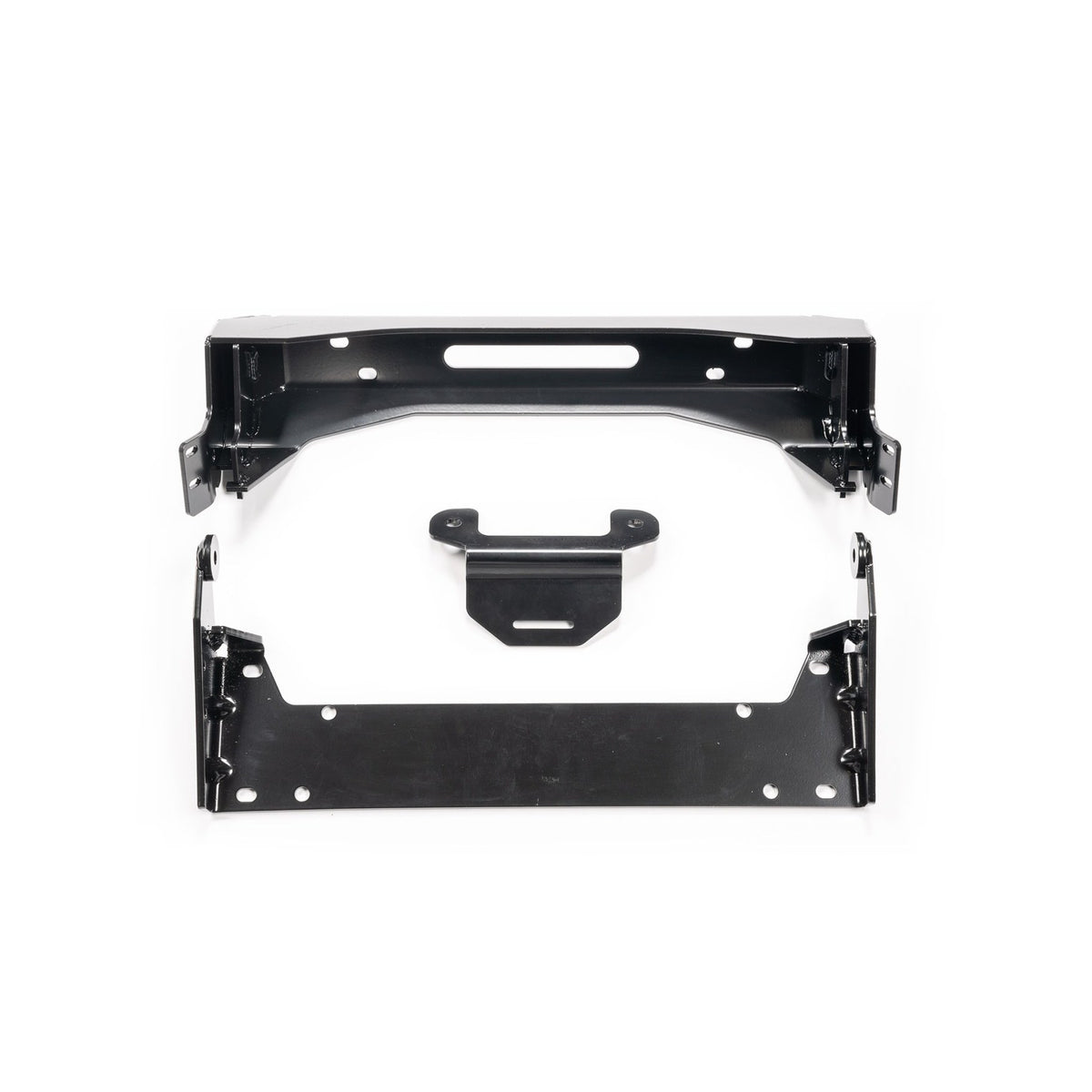 Black snow plow mount from Warn part number 107914