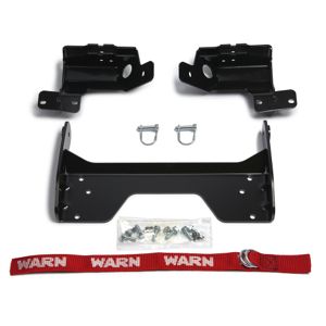 Black snow plow mount from Warn part number 95850