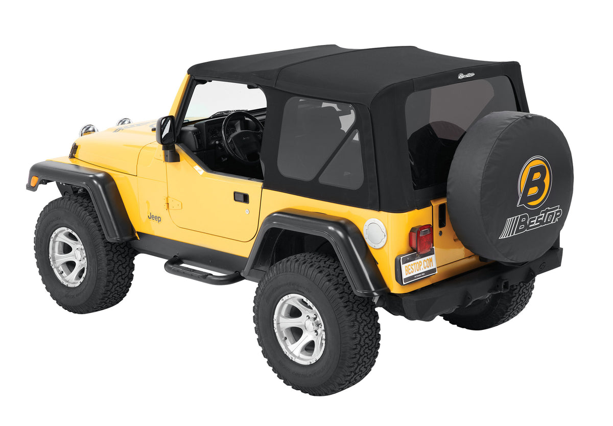 Premium black twill soft top from Bestop part number 79841-17