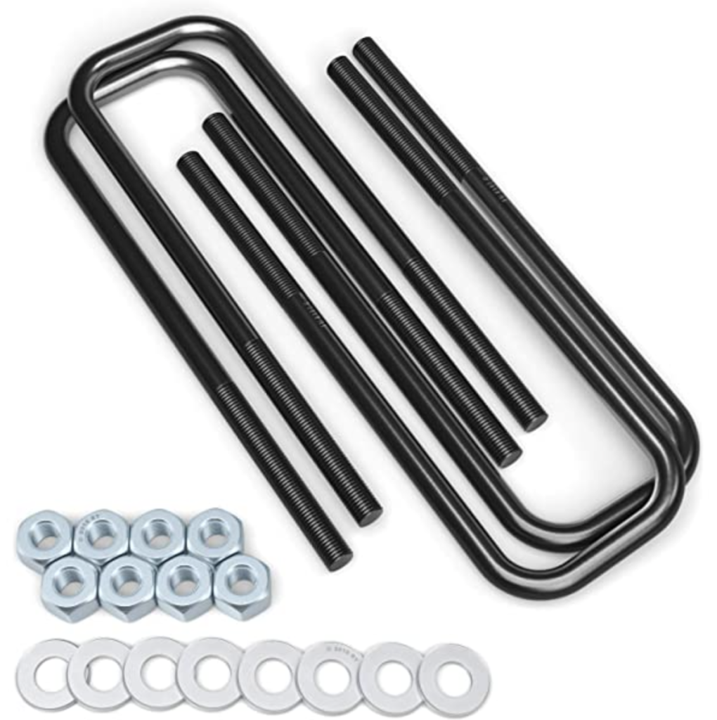 Leaf Spring Axle U-Bolt Kit from Fabtech part number FTS1500UBK-3