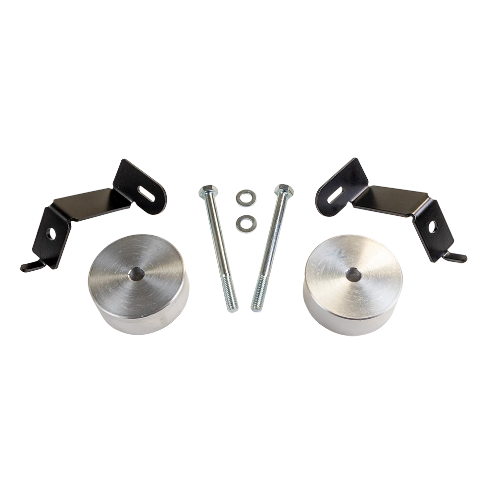 Black steel aluminum headlight level sensor bracket with mounting hardware from ReadyLift part number 67-23210