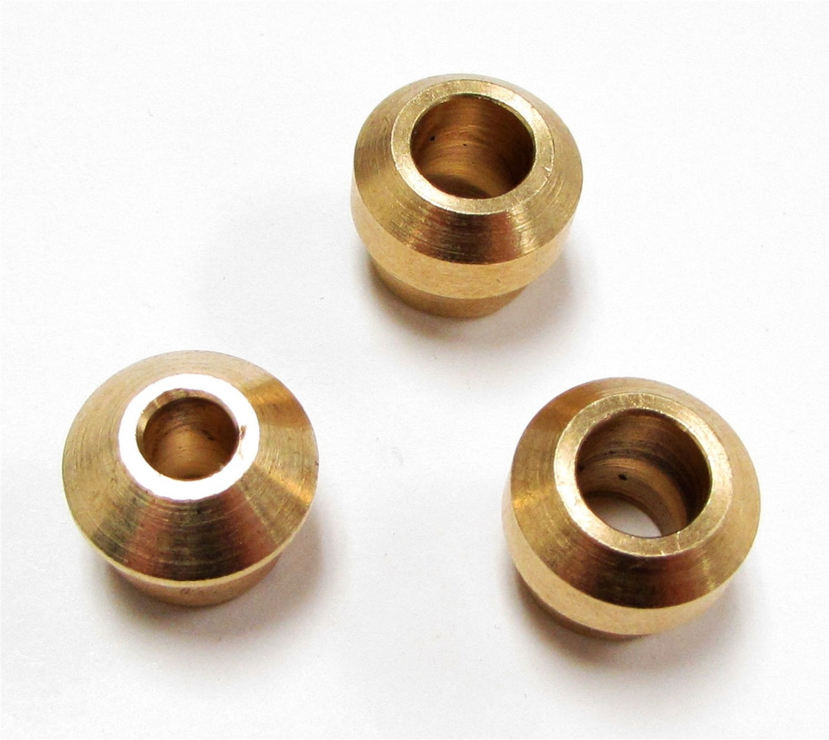 Natural brass power steering hose adapter from Borgeson part number 925122