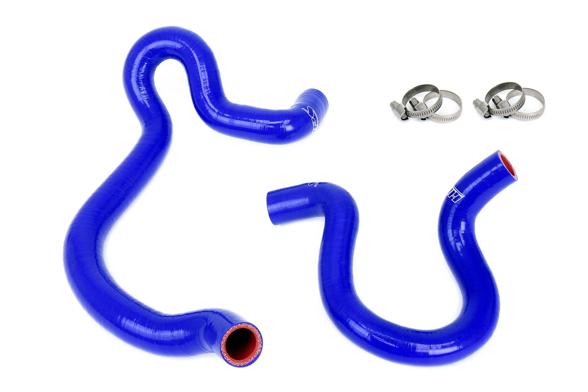 Blue silicone hvac heater hose kit from HPS Performance part number 57-2019-BLUE