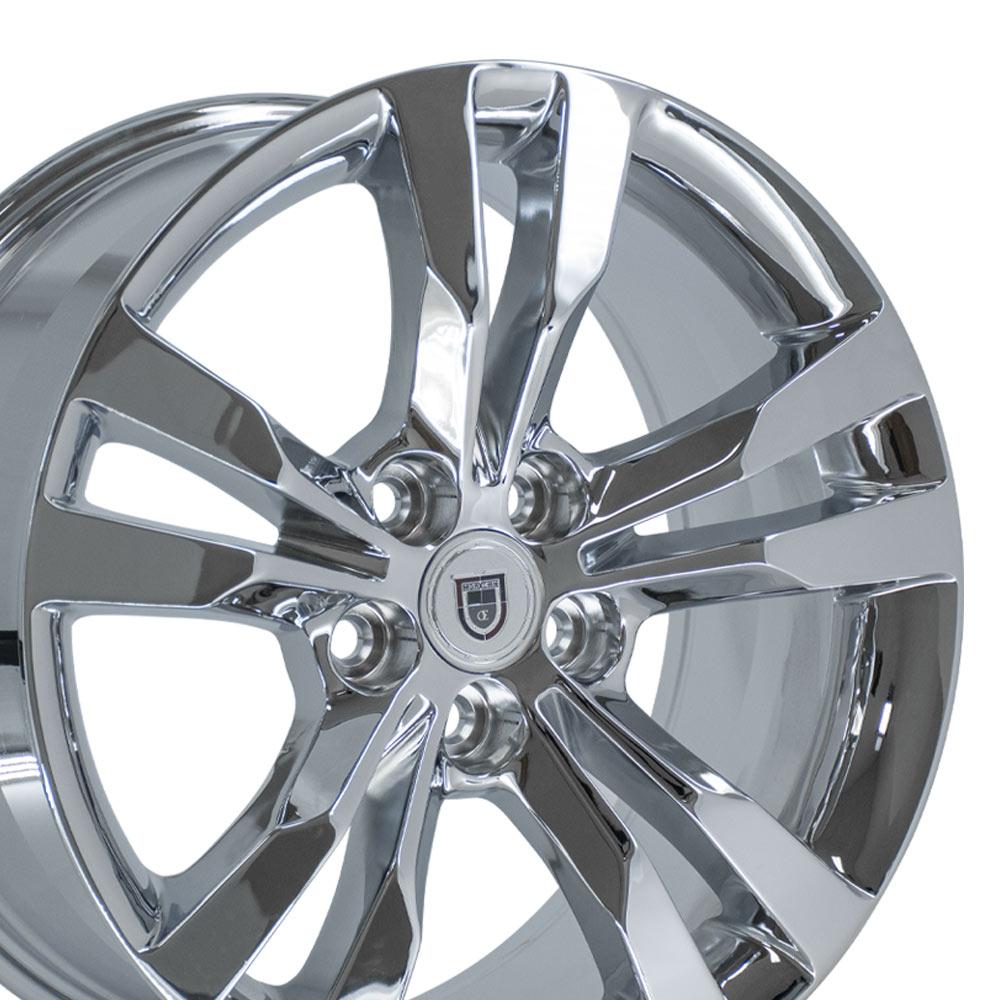 Chrome aluminum alloy wheel from OE Wheels LLC part number CA15A-18085-5115-40C