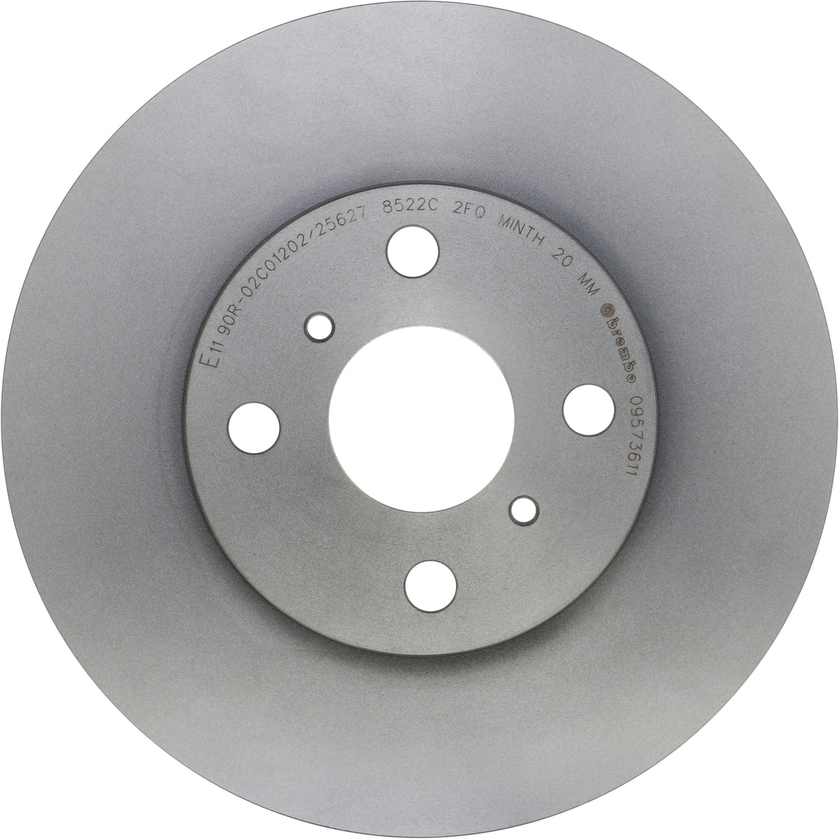 Gray cast iron disc brake rotor from Brembo part number 09.5736.11