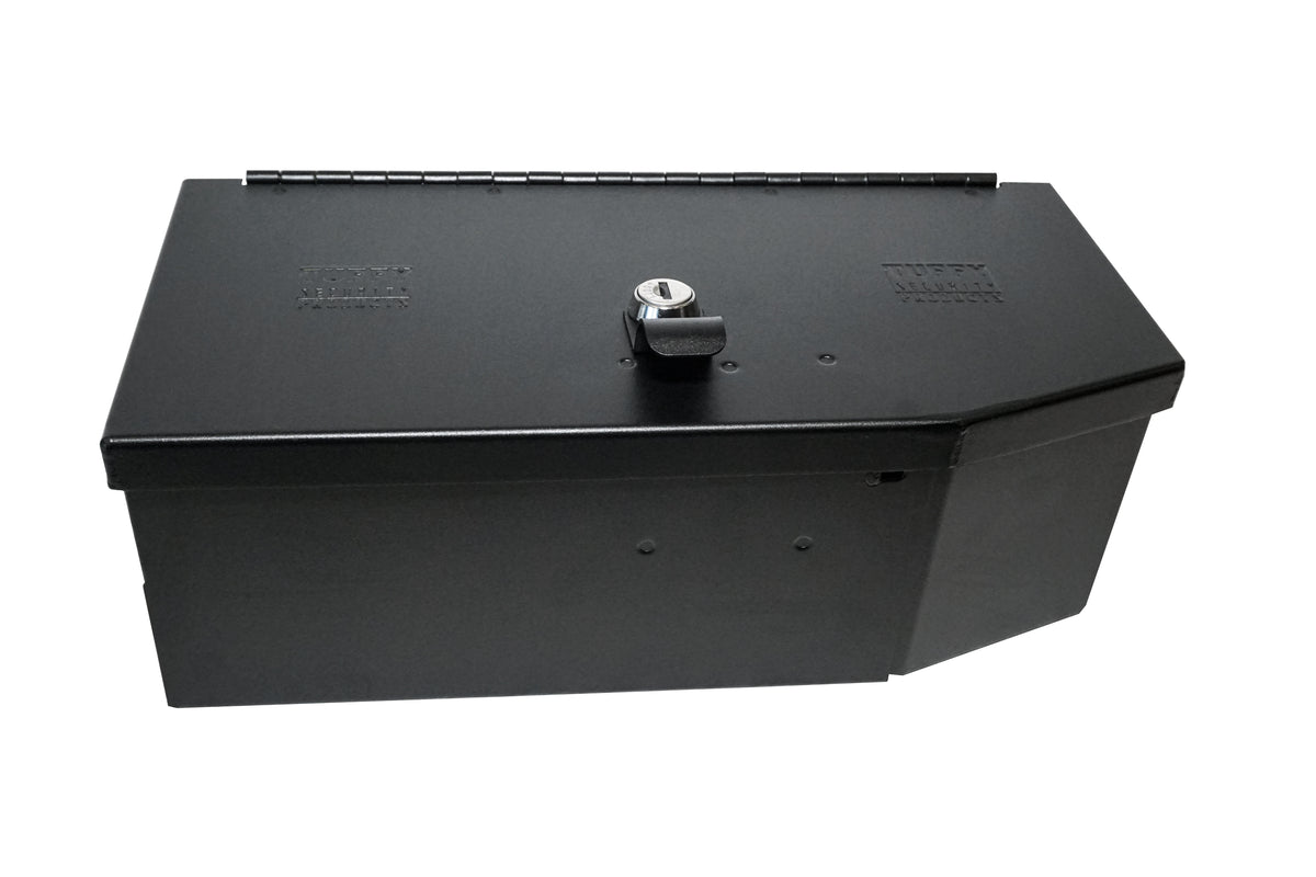 Black underseat storage box from Tuffy Security Products part number 368-01-A