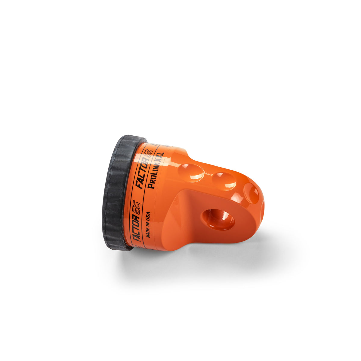 Orange powdercoat 6061 aluminum winch shackle from Factor 55 part number 00210-07