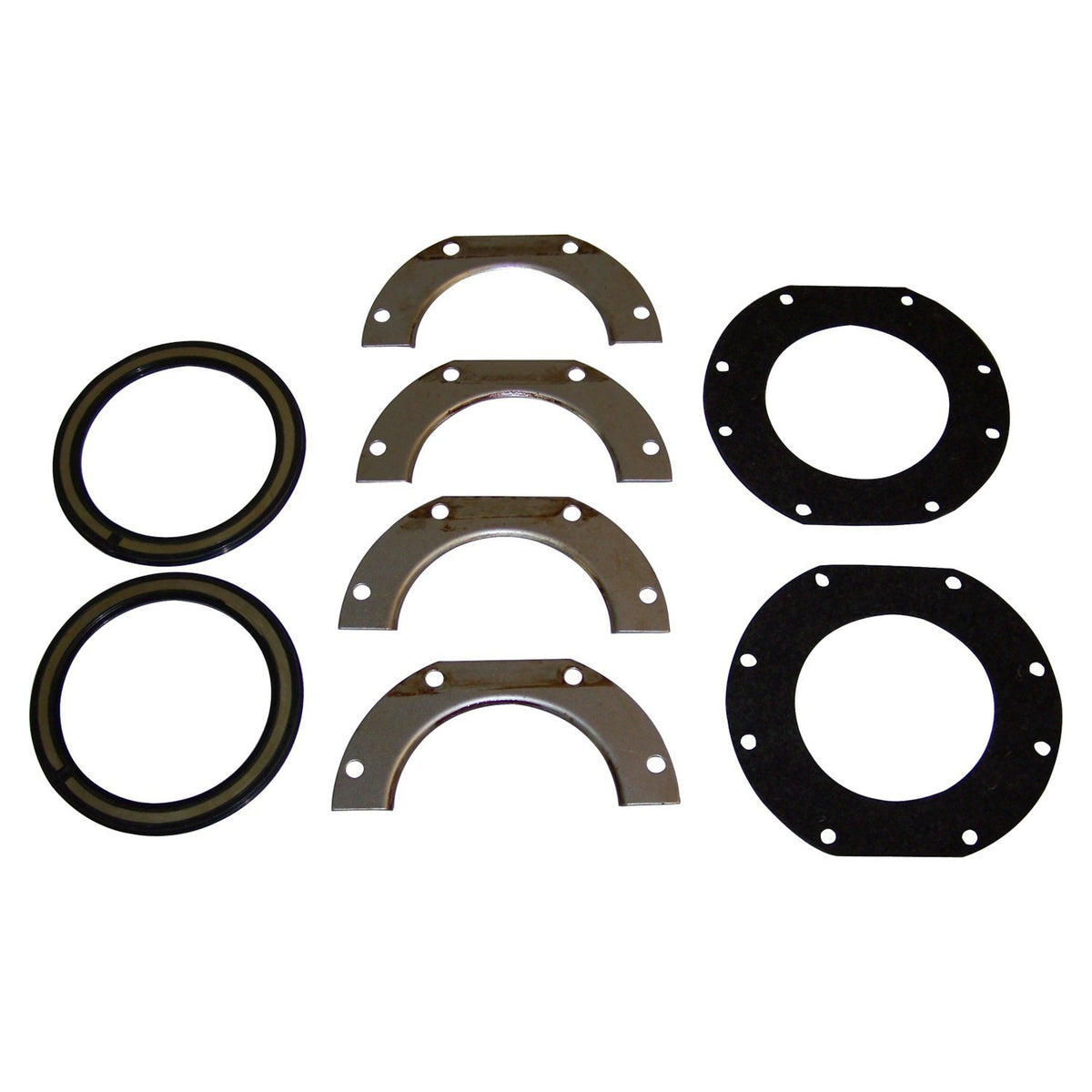 Black, silver steering knuckle seal from Crown Automotive Jeep Replacement part number J0908226