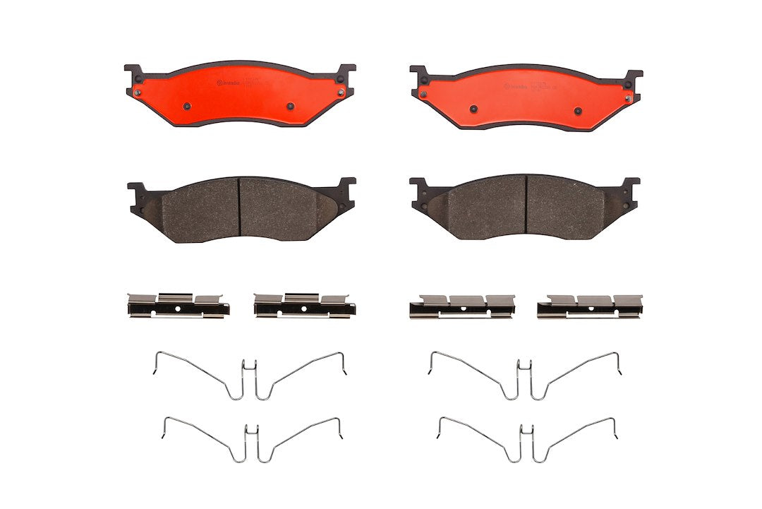 Disc Brake Pad Set with mounting hardware from Brembo part number P11037N