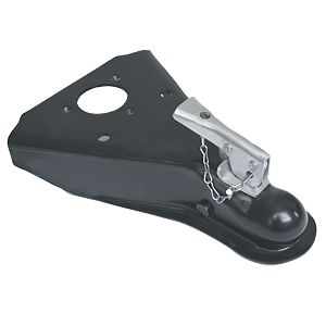 Black steel trailer coupler from Husky Towing part number 87077