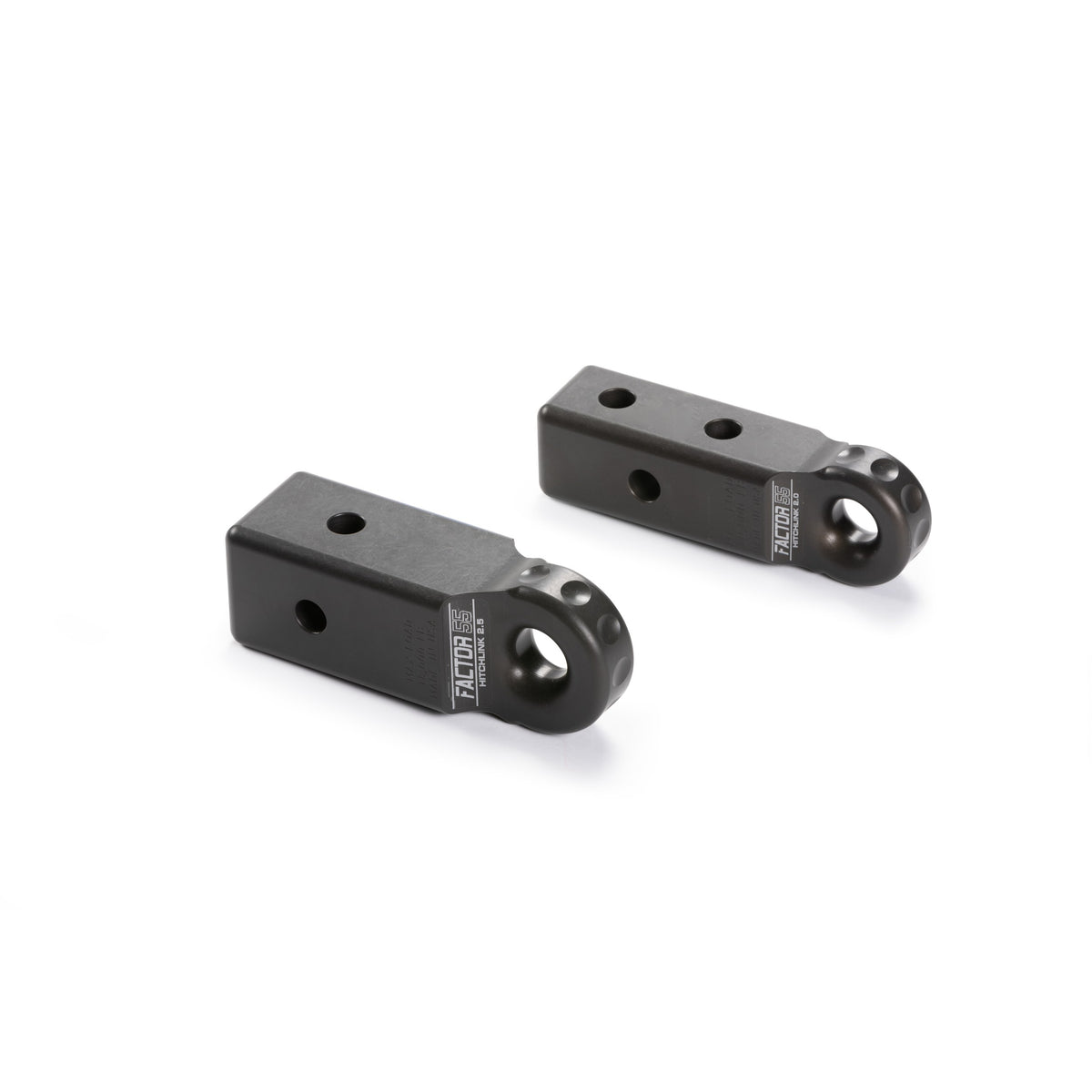 Gray hard anodized 6061 aluminum trailer hitch d-ring mount from Factor 55 part number 00031-06