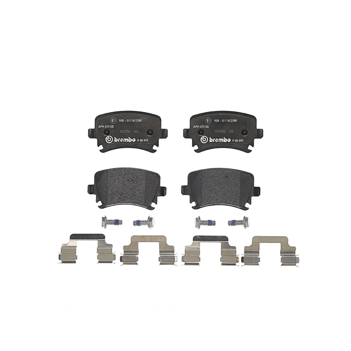 Disc Brake Pad Set with mounting hardware from Brembo part number P85095