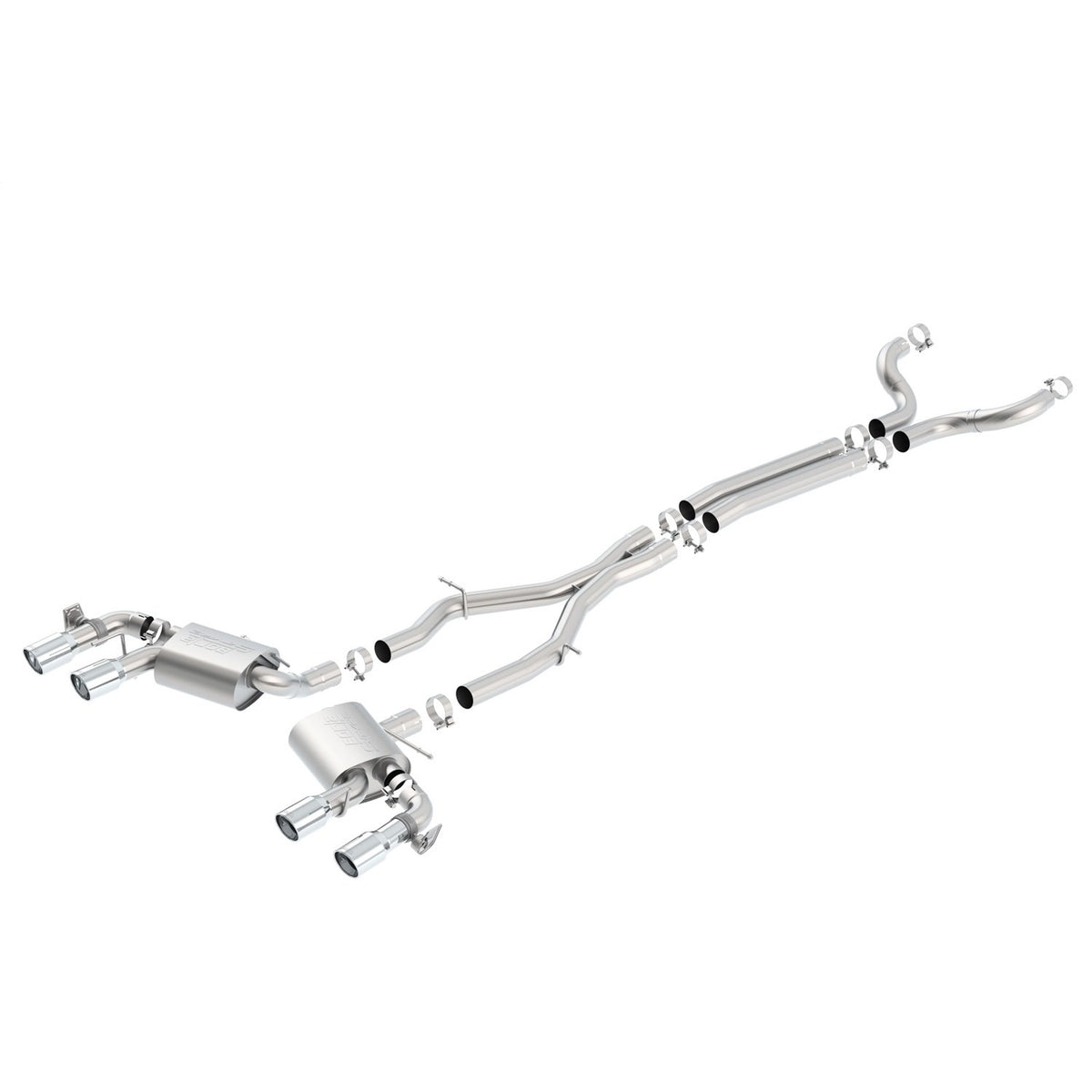 T-304 stainless steel exhaust system kit from Borla part number 140726