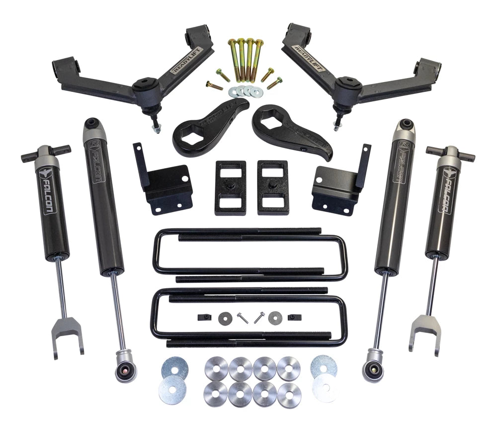 Fabricated steel suspension lift kit with mounting hardware from ReadyLift part number 69-30320