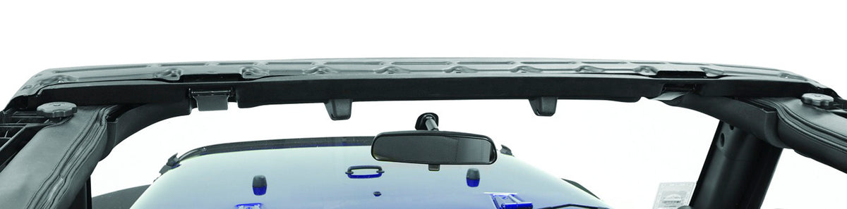 Black windshield channel from Bestop part number 55013-01