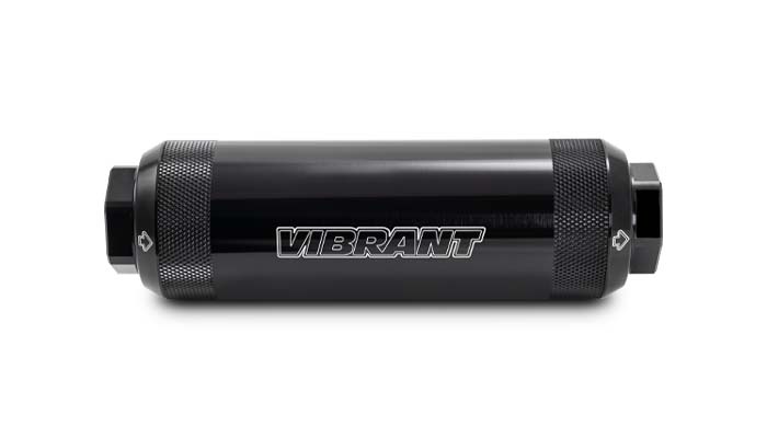 6061 aluminum fuel filter from Vibrant Performance part number 16288